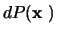 $dP(\mbox{\boldmath${{\bf x}}$ })$